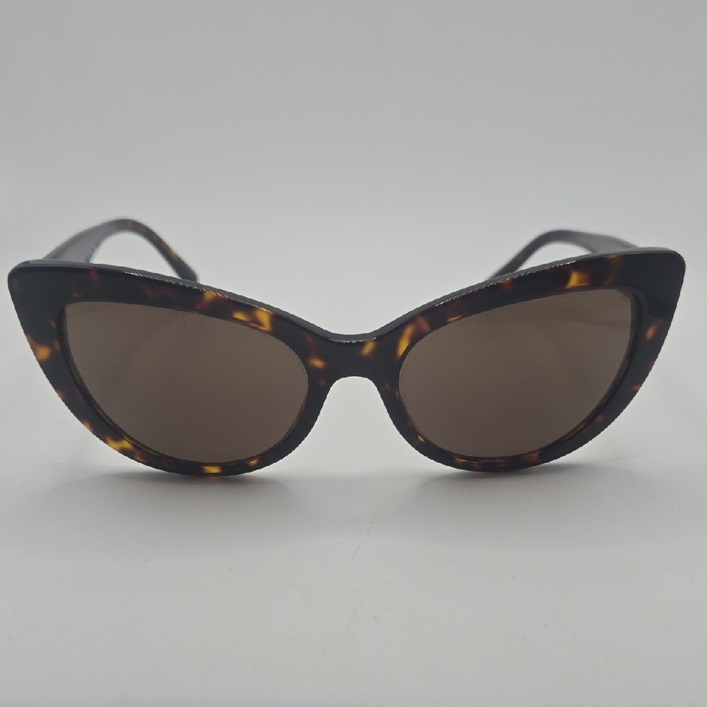 Versace Brown Tortoise Shell Cat-Eye Sunglasses - image 1